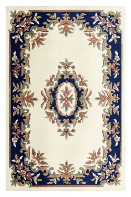 Royal Cream Blue Rug - Love-Rugs alternate image