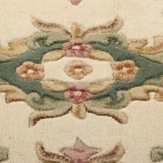 Royal Cream Green Circle Round Rug - Love-Rugs alternate image