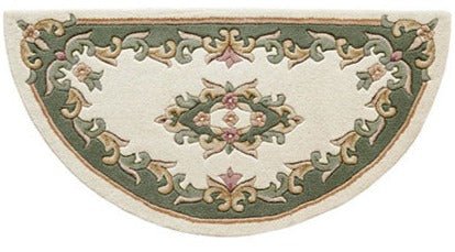 Royal Cream Green Half Moon Half-Moon Rug - Love-Rugs