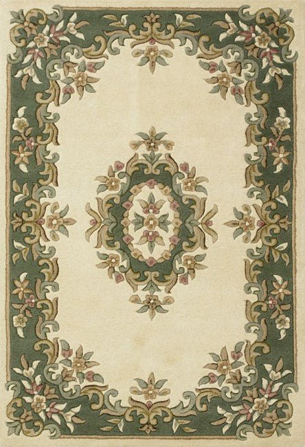 Royal Cream Green Rug - Love-Rugs