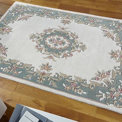Royal Cream Green Runner Rug - Love-Rugs alternate image