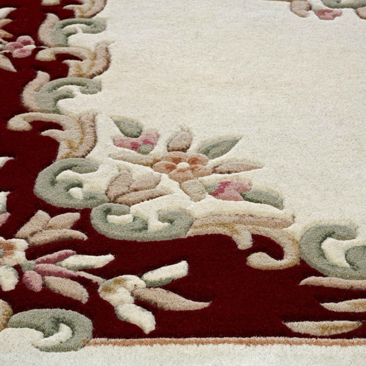 Royal Cream Red Half Moon Half-Moon Rug - Love-Rugs alternate image