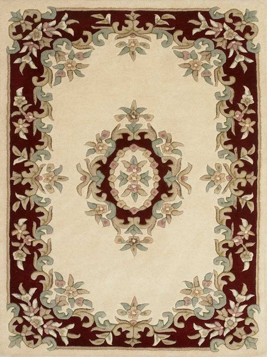 Royal Cream Red Rug - Love-Rugs