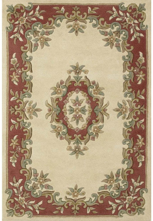 Royal Cream Rose Rug - Love-Rugs