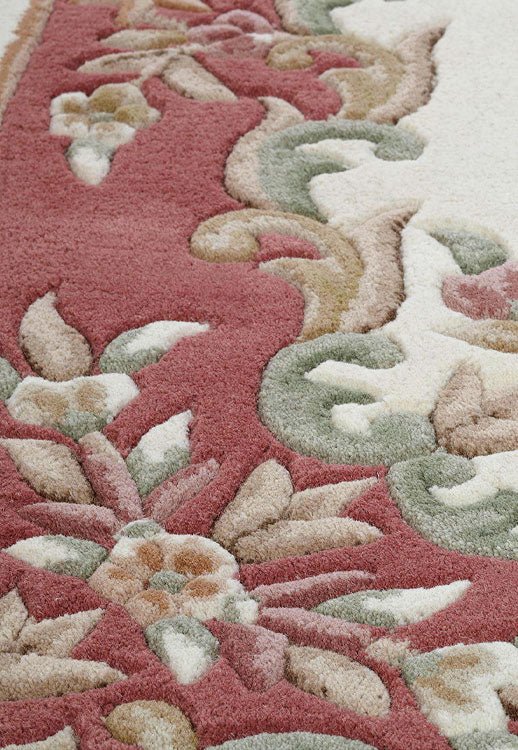 Royal Cream Rose Runner Rug - Love-Rugs