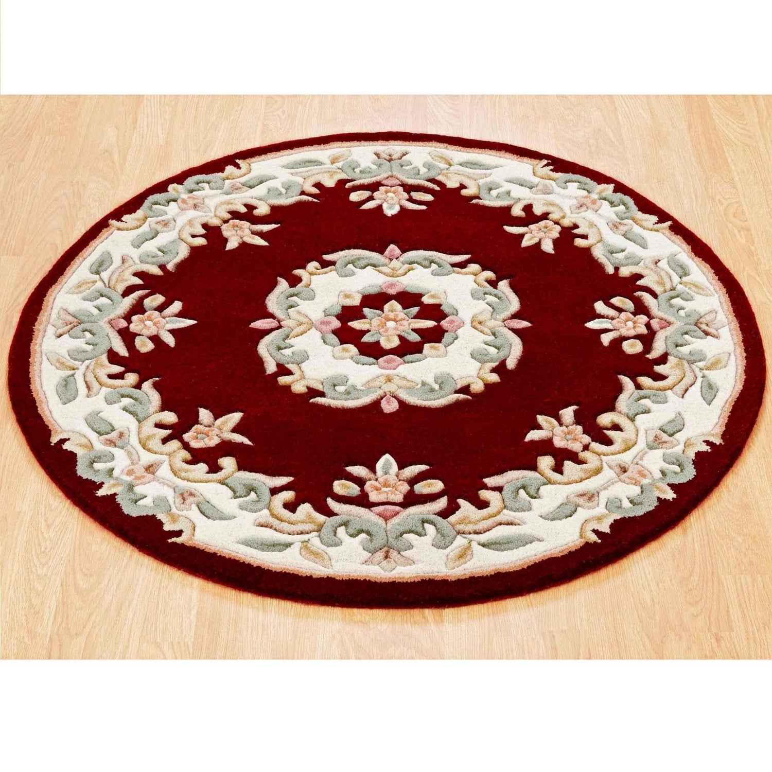 Royal Red Circle Round Rug – Love-Rugs