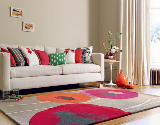 Sanderson Poppies Red/Orange 45700 Rug - Love-Rugs alternate image