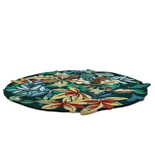 Sanderson Robins Wood Forest Green 164508 Round Rug - Love-Rugs alternate image