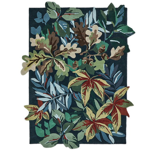 Sanderson Robins Wood Forest Green 164508 Rug - Love-Rugs