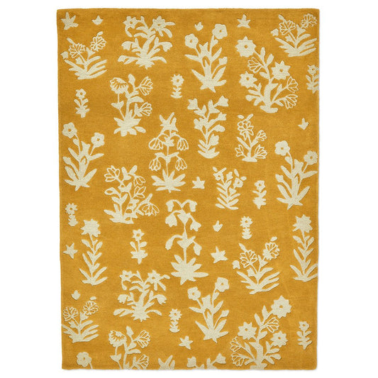 Sanderson Woodland Glade Gold 146806 Rug - Love-Rugs