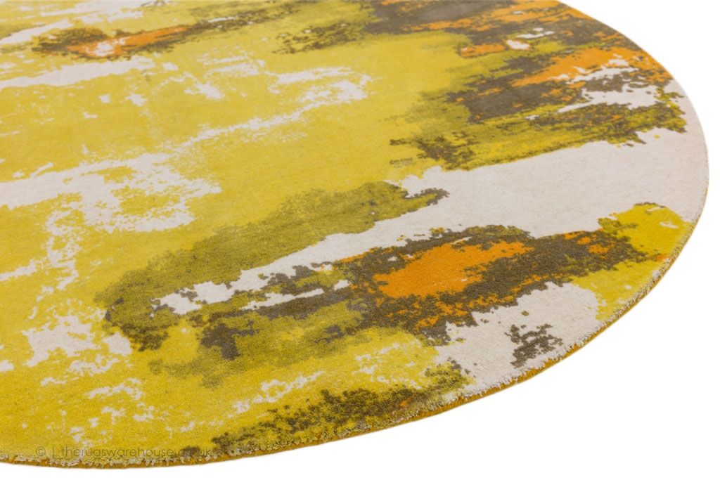 Yellow Circe Rug Saturn Yellow Circle Round Rug – Love-Rugs