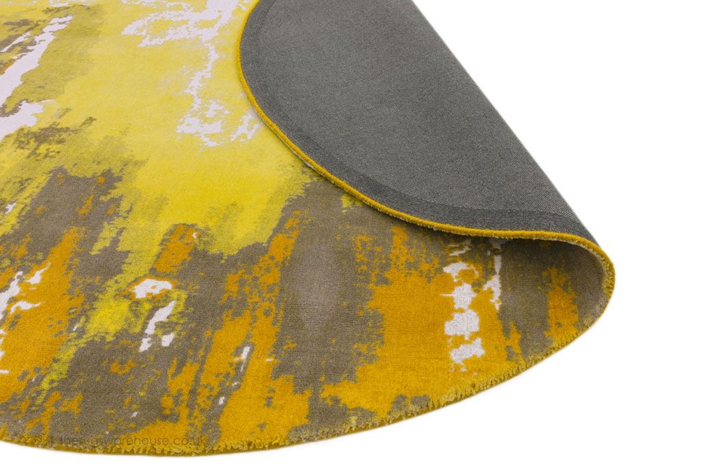 Yellow Circe Rug Saturn Yellow Circle Round Rug – Love-Rugs