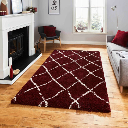 Scandi Berber G257 Red/Cream Rug - Love-Rugs alternate image