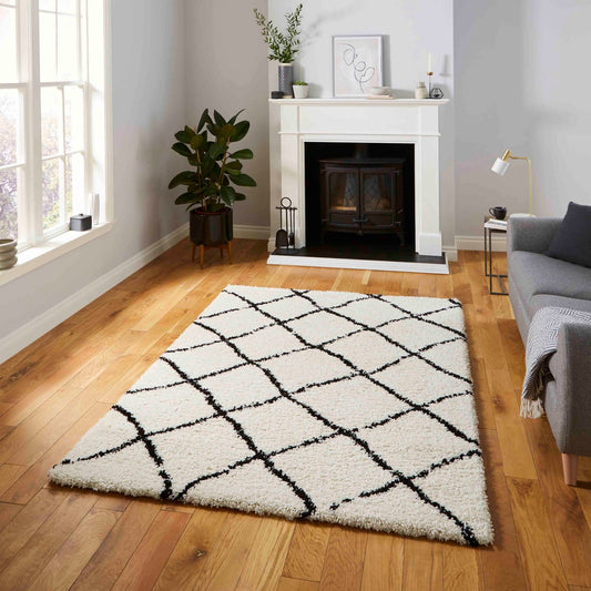 Scandi Berber G257 White/Black Rug - Love-Rugs alternate image