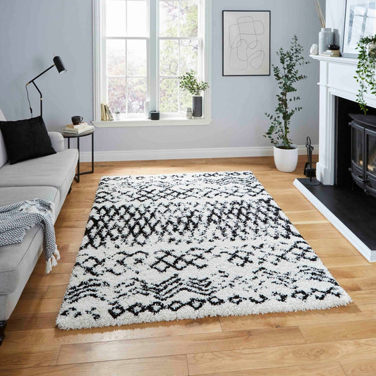 Scandi Berber G271 White/Black Rug - Love-Rugs alternate image