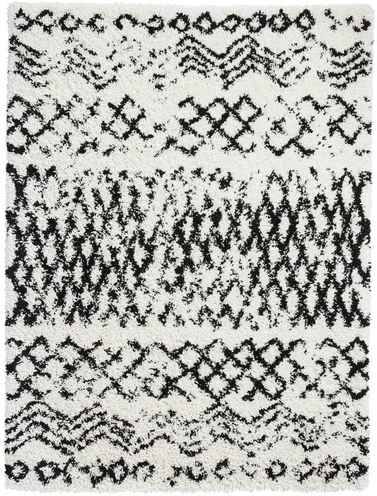 Scandi Berber G271 White/Black Rug - Love-Rugs