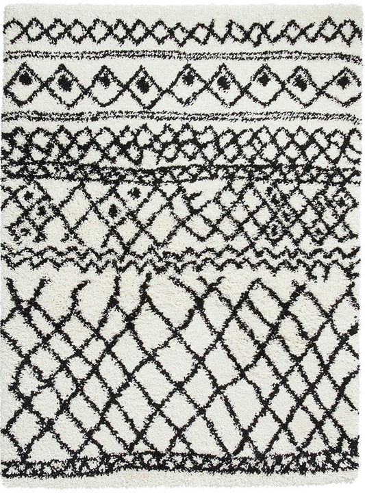 Scandi Berber G274 White/Black Rug - Love-Rugs