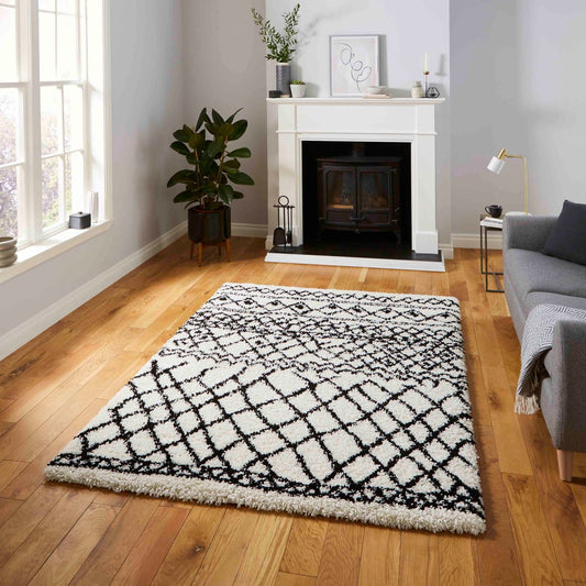 Scandi Berber G274 White/Black Rug - Love-Rugs alternate image
