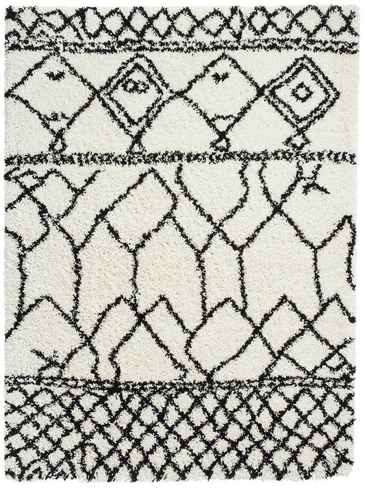 Scandi Berber G276 White/Black Rug - Love-Rugs