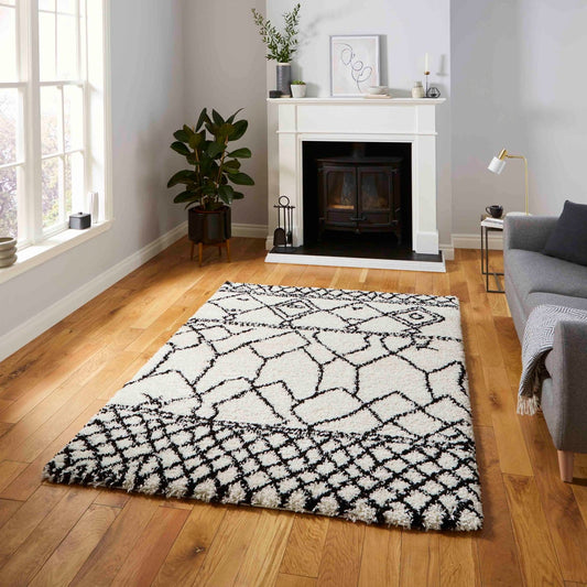 Scandi Berber G276 White/Black Rug - Love-Rugs alternate image
