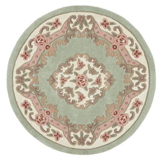 Shensi Green Round Rug - Love-Rugs