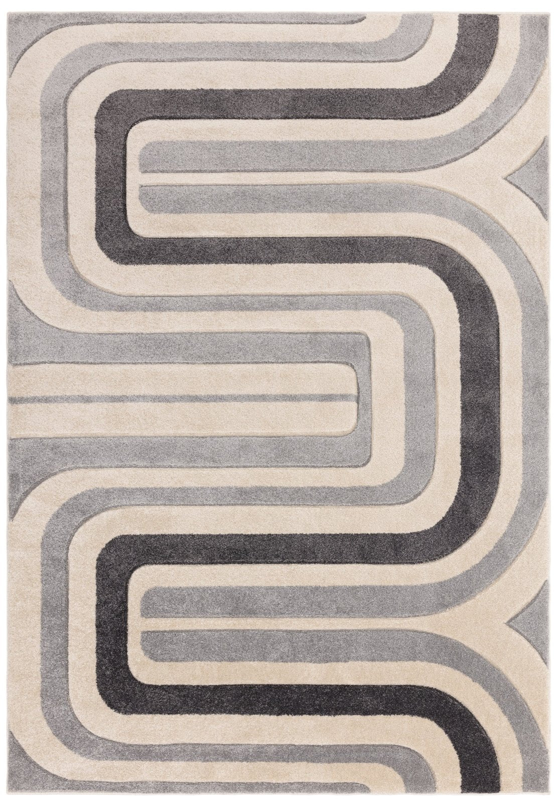 Sketch SK17 Contour Grey Rug - Love-Rugs