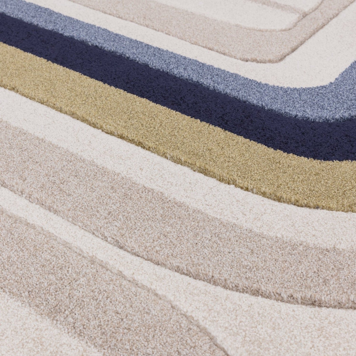 Sketch SK18 Contour Blue Rug - Love-Rugs