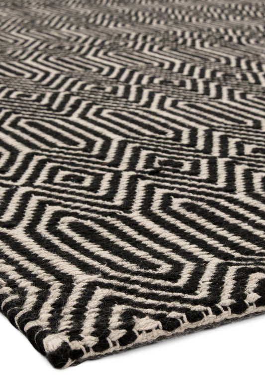 Sloan Black /White Runner Rug - Love-Rugs alternate image