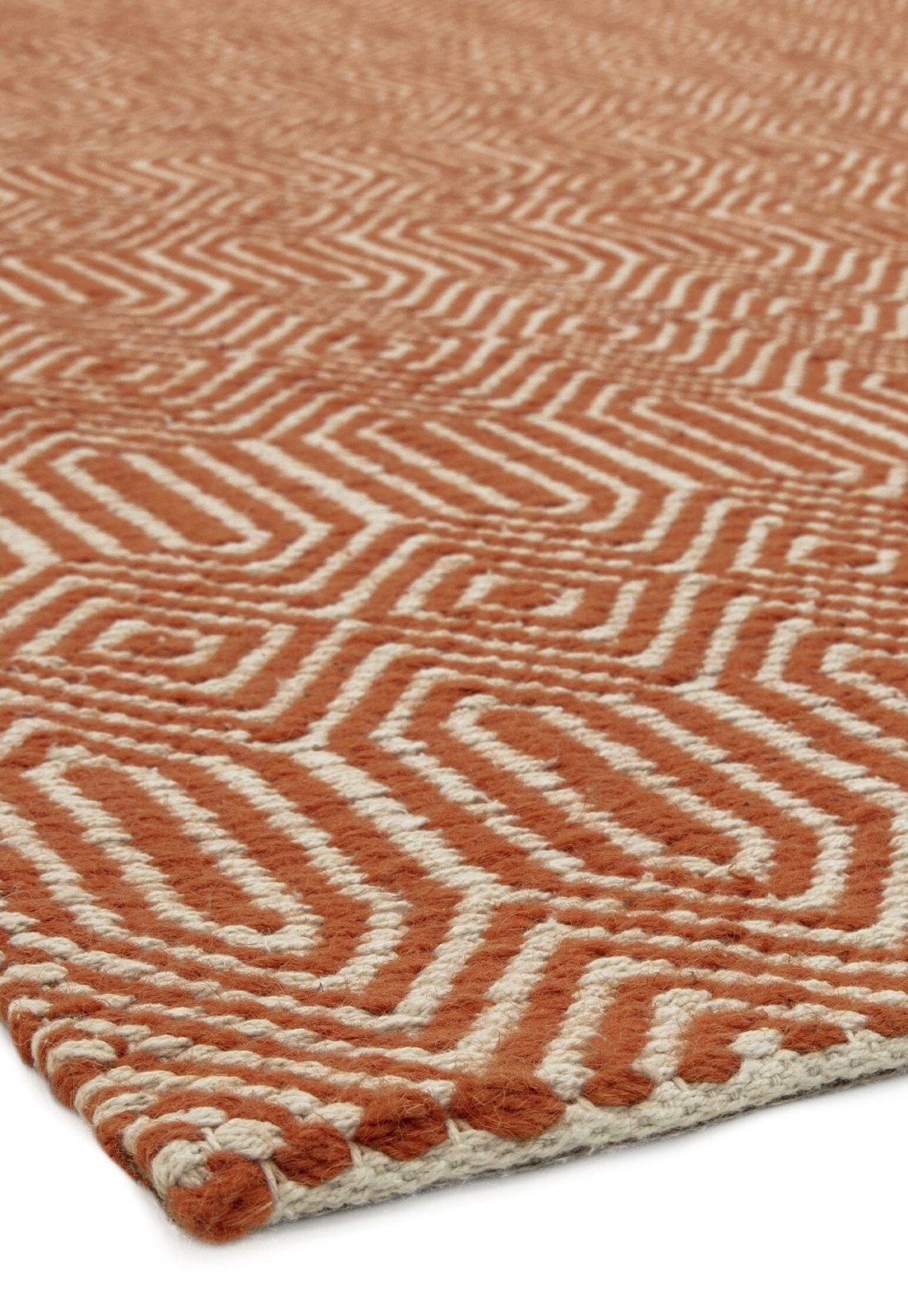 Patterned Rug Orange Sloan Orange Rug – Love-Rugs