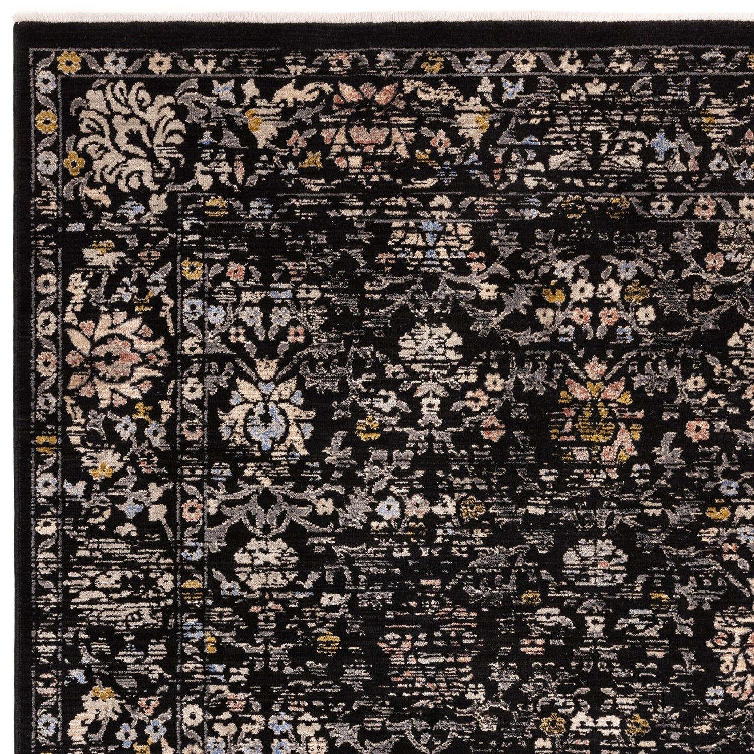 Sovereign Black Vintage Floral Rug – Love-Rugs