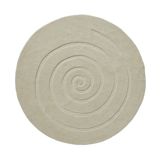 Spiral Ivory Round Rug - Love-Rugs alternate image