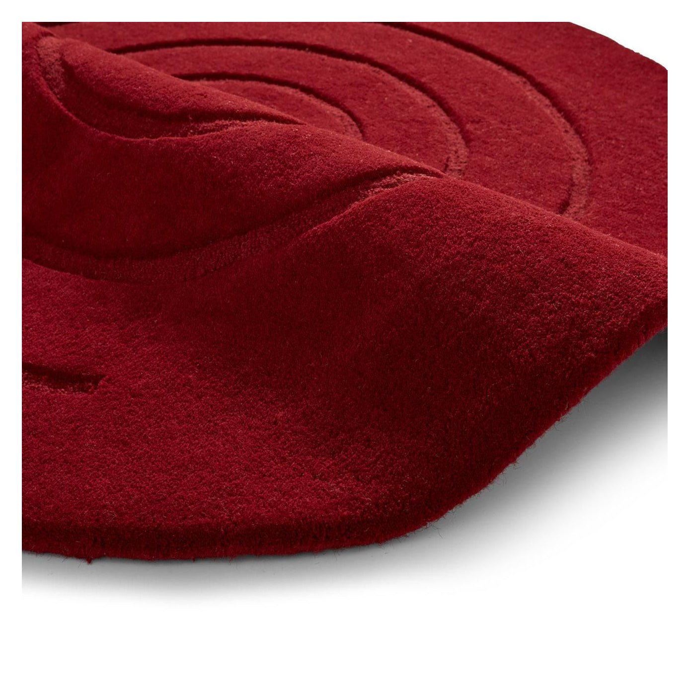 Spiral Red Round Rug – Love-Rugs