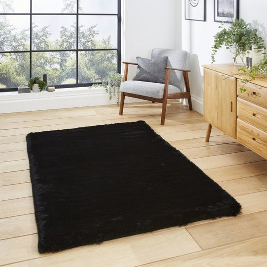 Super Teddy Black Rug - Love-Rugs