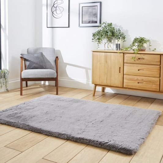 Super Teddy Grey Rug - Love-Rugs alternate image