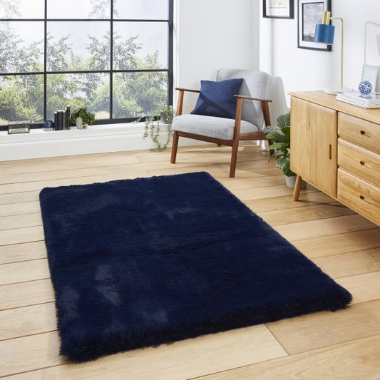 Super Teddy Navy Rug - Love-Rugs alternate image