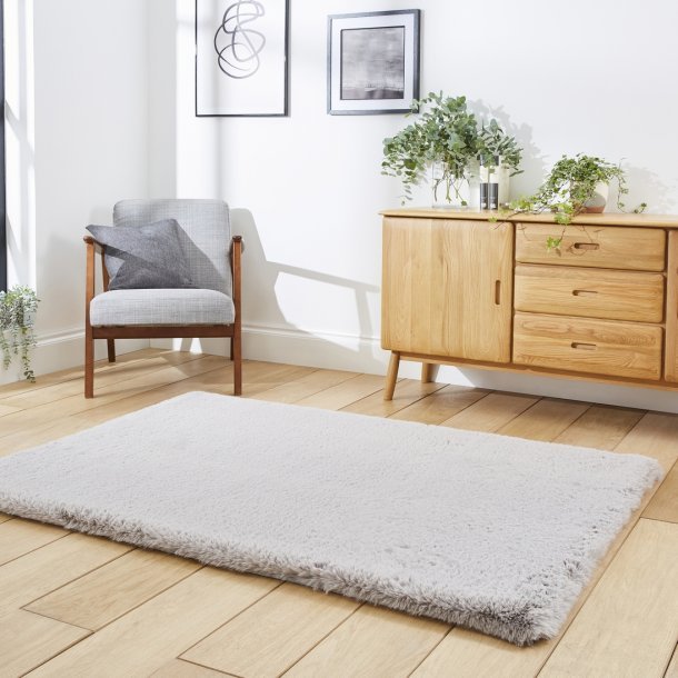 Silver Plush Rug Super Teddy Silver Rug – Love-Rugs