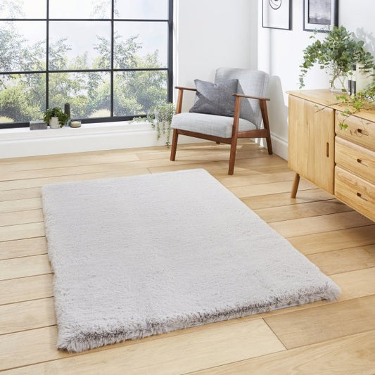 Super Teddy Silver Rug - Love-Rugs