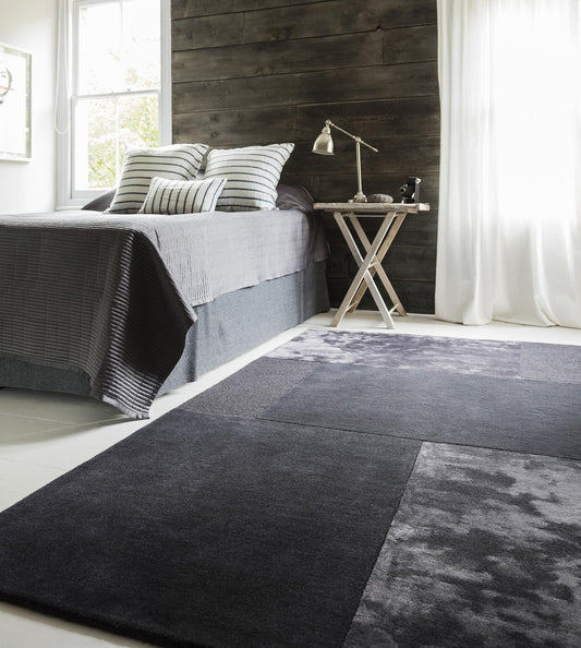 Tate Tonal Textures Charcoal Rug - Love-Rugs alternate image