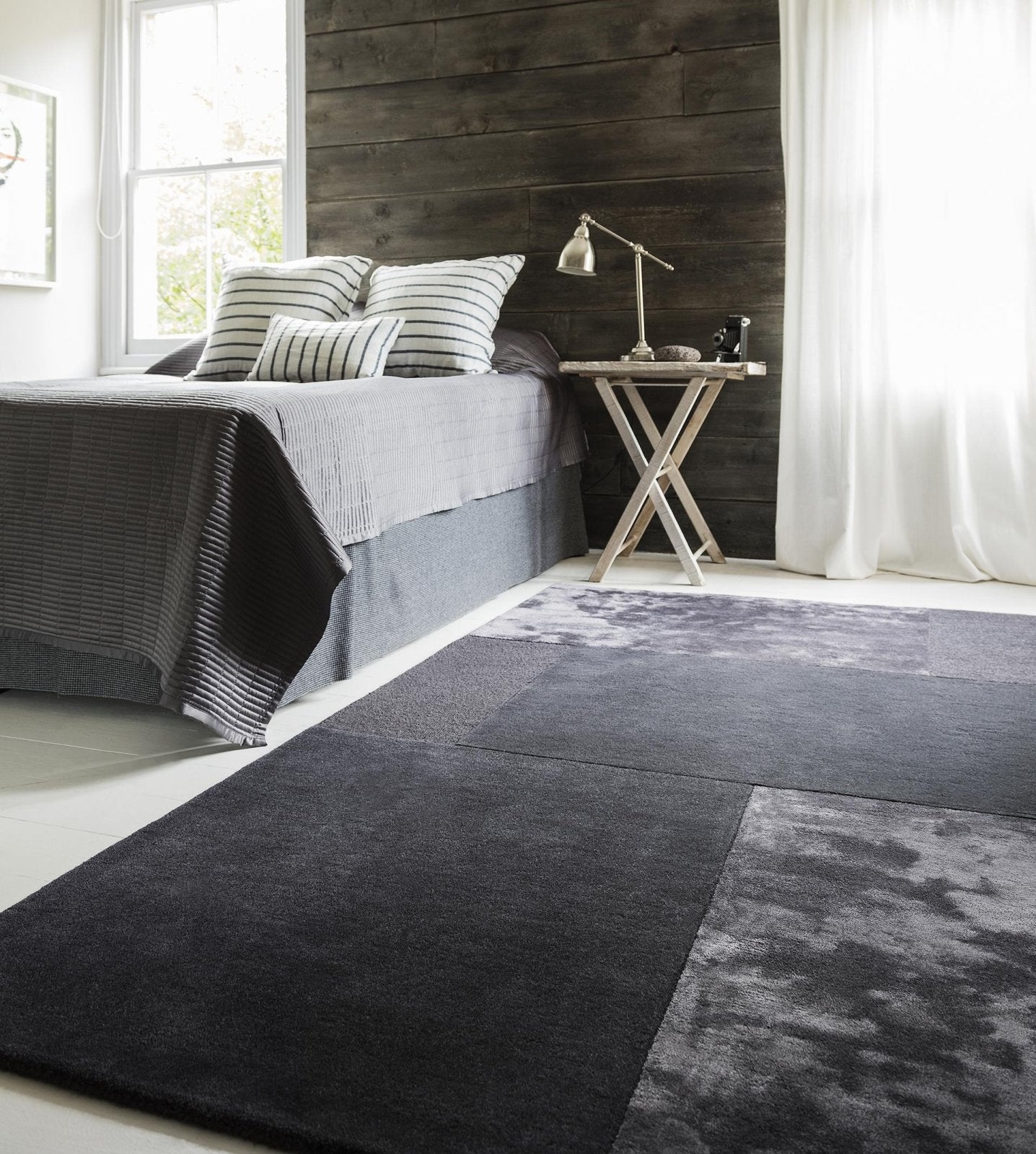 Tonal Patchwork Rug Tate Tonal Textures Charcoal Rug – Love-Rugs