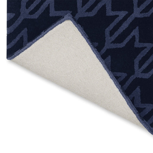 Ted Baker Houndstooth Dark Blue 162808 Rug - Love-Rugs alternate image