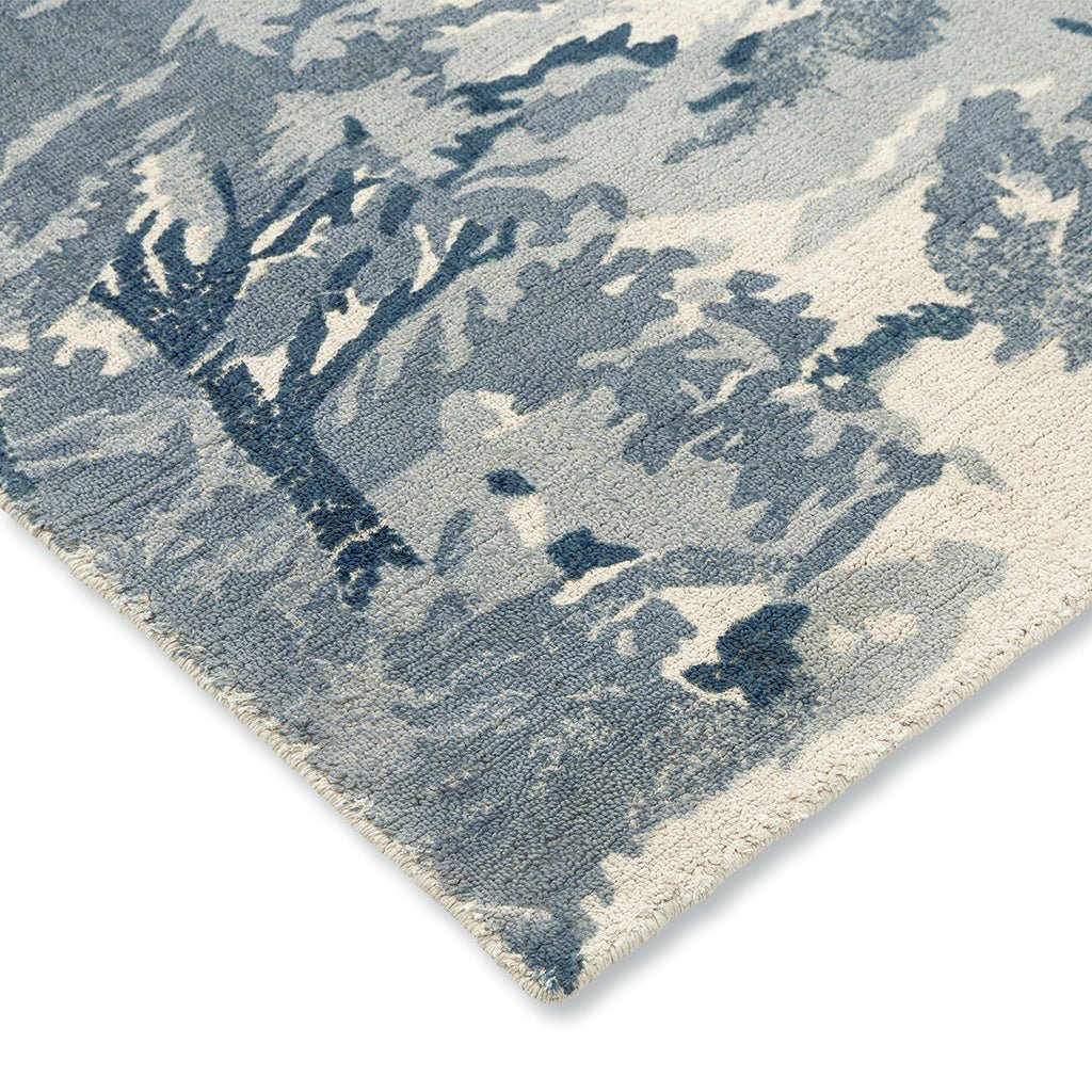 Ted Baker Landscape Toile Light Blue 162608 Rug - Love-Rugs