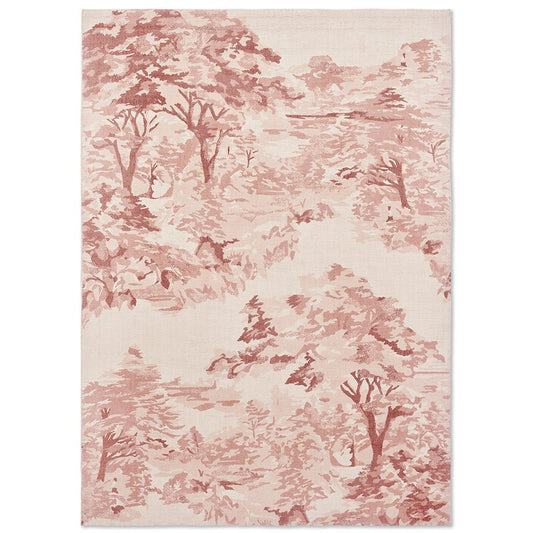 Ted Baker Landscape Toile Light Pink 162602 Rug - Love-Rugs