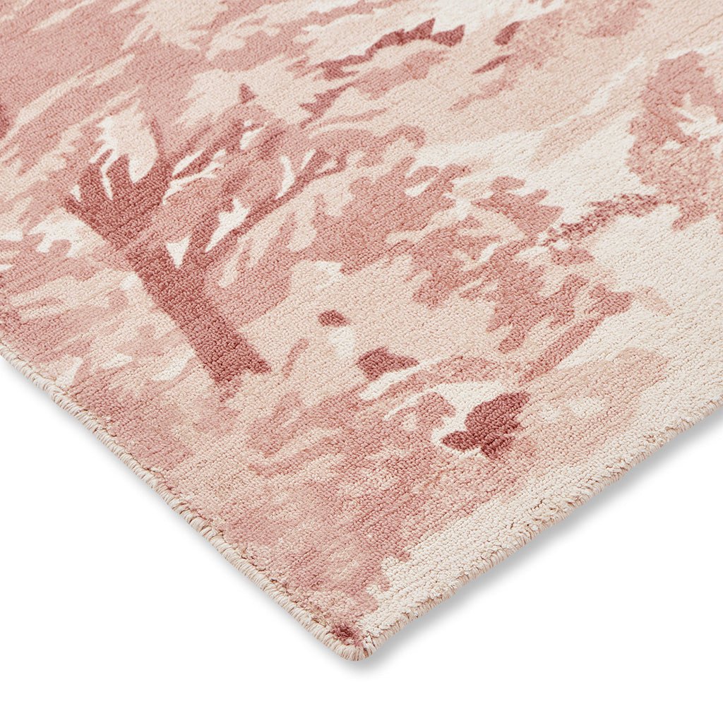 Pink Rug Pattern Landscape Ted Baker Landscape Toile Light Pink 162602 Rug – Love-Rugs