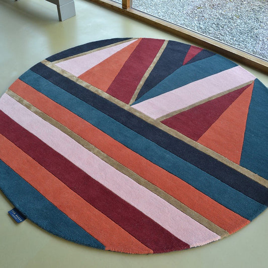 Ted Baker Sahara Round Burgundy 56105 Rug - Love-Rugs alternate image