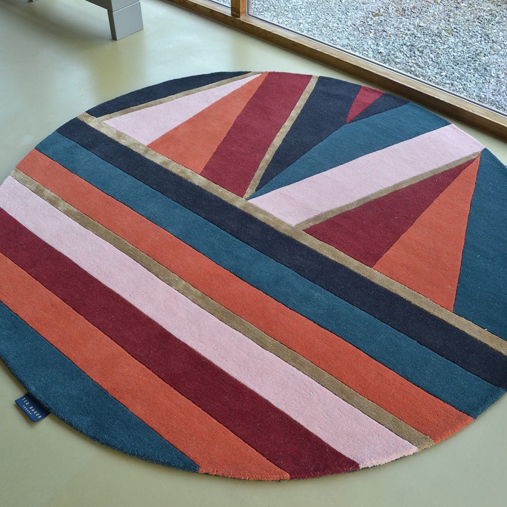 Ted X Rug Ted Baker Sahara Round Burgundy 56105 Rug – Love-Rugs