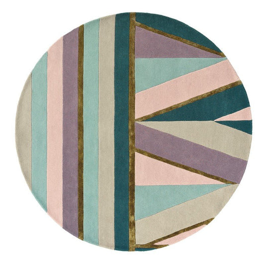 Ted Baker Sahara Round Pink 56102 Rug - Love-Rugs