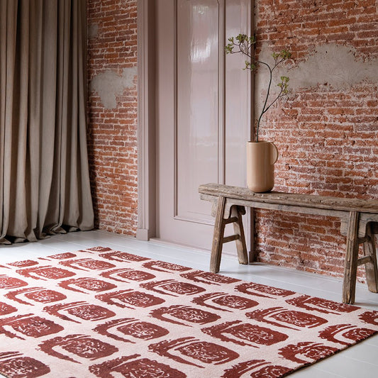 Ted Baker Woodblock Red 163003 Rug - Love-Rugs alternate image