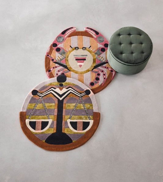 Ted Baker Zodiac 161705 Libra Star Round Rug - Love-Rugs alternate image