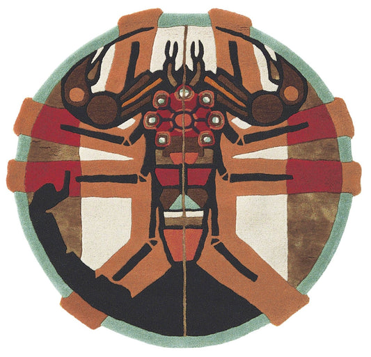 Ted Baker Zodiac 161805 Scorpio Star Round Rug - Love-Rugs