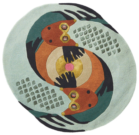 Ted Baker Zodiac 162205 Pisces Star Round Rug - Love-Rugs